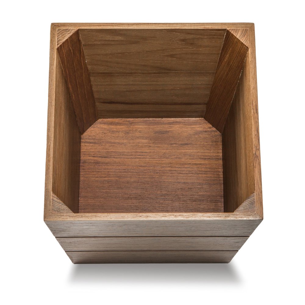 12" Brown Waste Basket