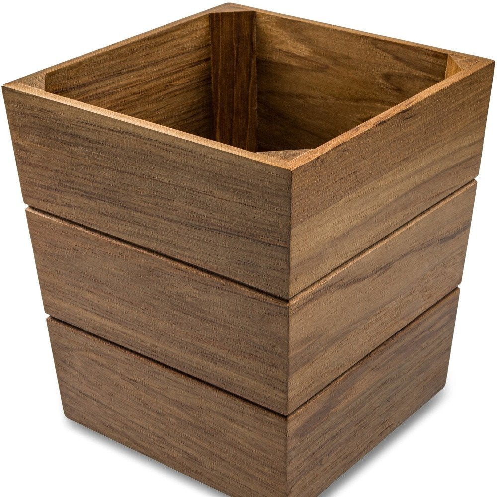 12" Brown Waste Basket