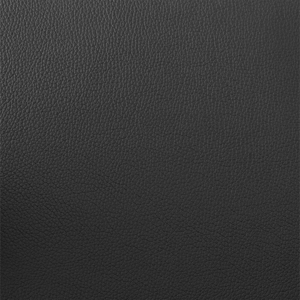 26" Black Faux Leather And Iron Swivel Low Back Counter Height Bar Chair