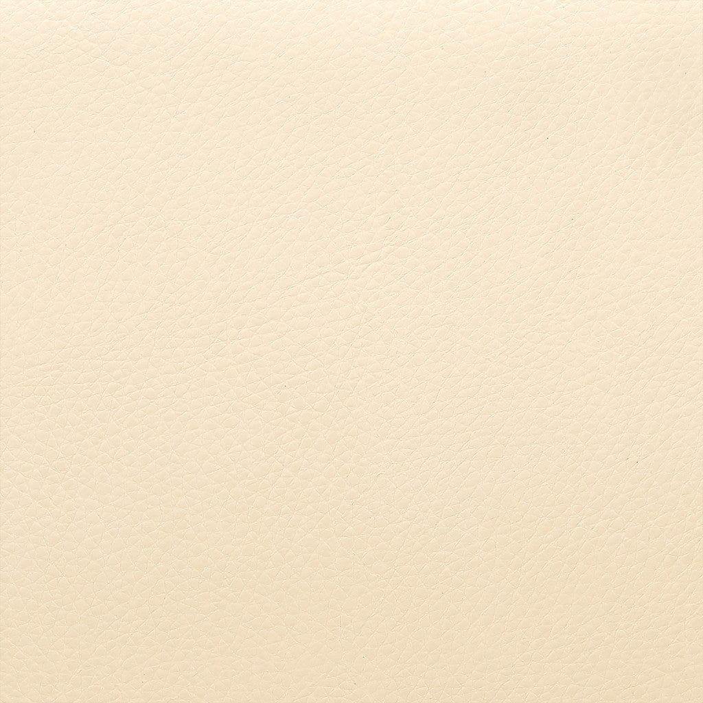 30" Cream And Brown Faux Leather And Fabric And Solid Wood Low Back Bar Height Swivel Bar Chair