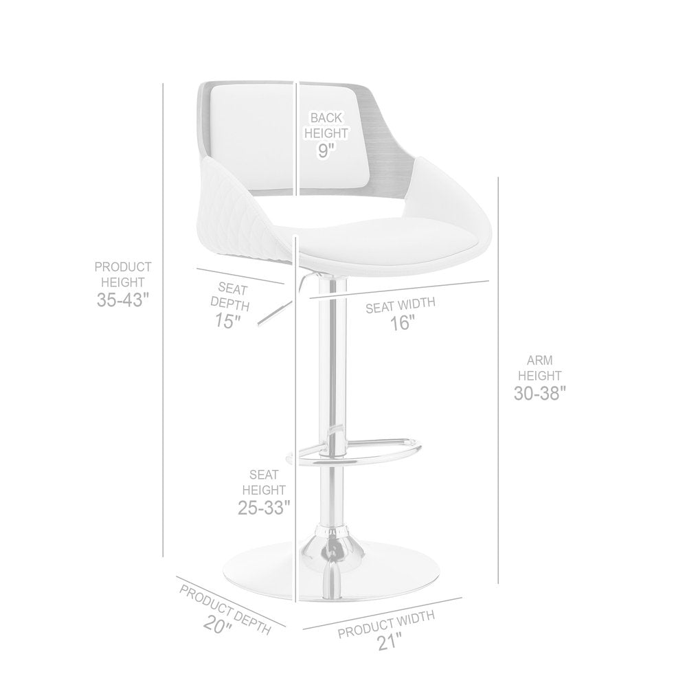 Black And Silver Fabric And Iron Low Back Adjustable Height Swivel Bar Chair