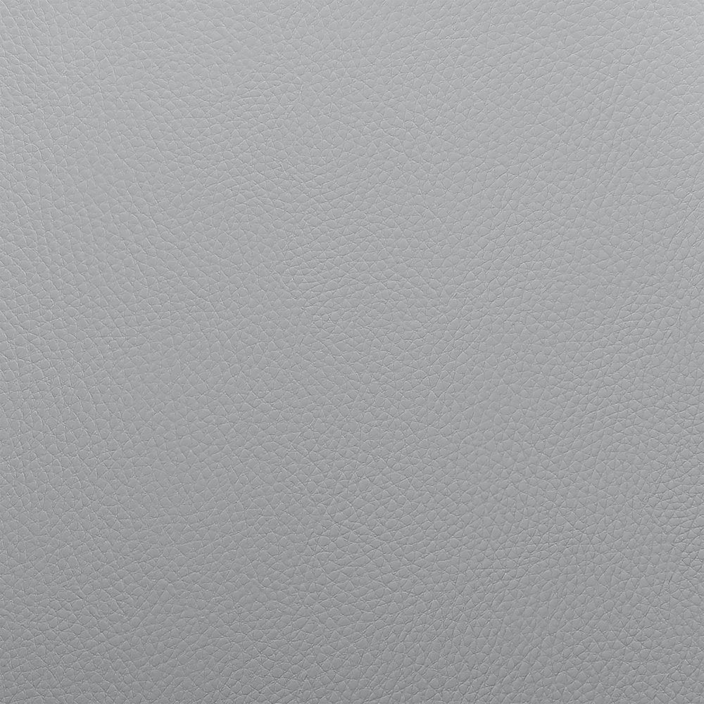 26" Gray And Black Faux Leather And Iron Swivel Counter Height Bar Chair