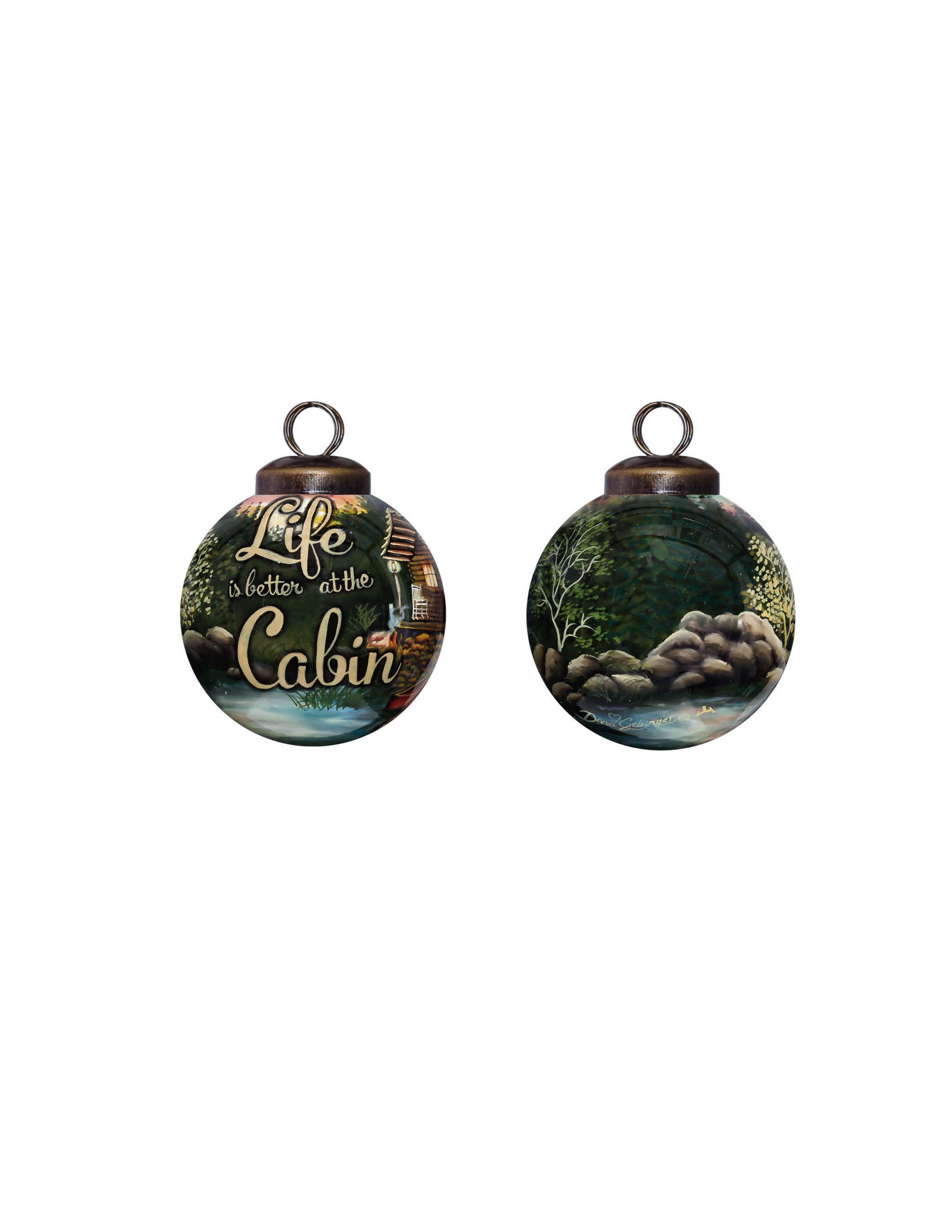 Green Glass Ball Ornament
