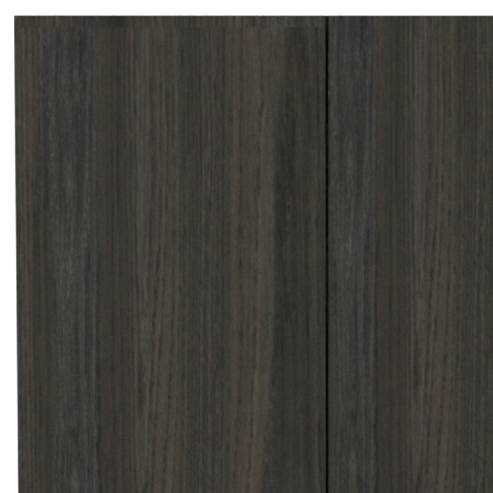 71" Dark Brown Wood Pantry Or Storage Closet