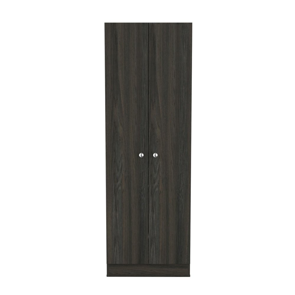 71" Dark Brown Wood Pantry Or Storage Closet