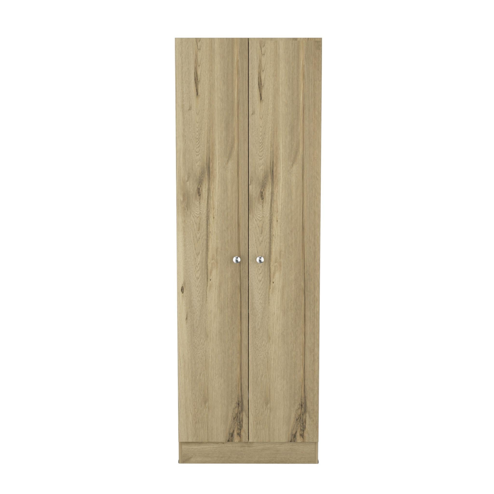71" Oak Wood Pantry Or Storage Closet