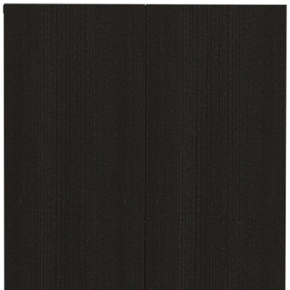 71" Black Wood Pantry Or Storage Closet