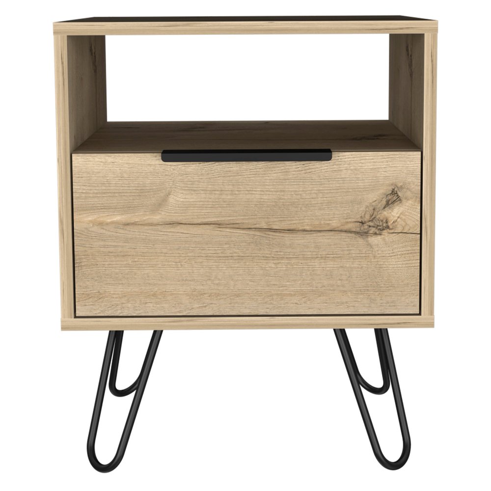 22" Oak Wood Nightstand