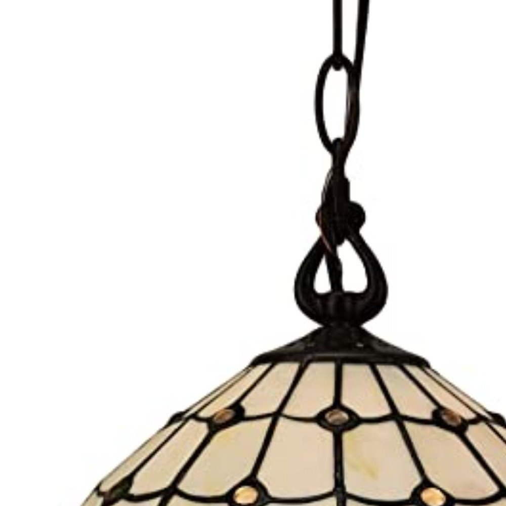Black And White Unique Statement Glass Dimmable Chandelier With Black And White Shades