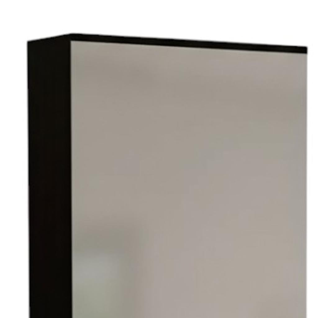 Dark Brown Ten Pair Wall Mounted WoodShoe Rack