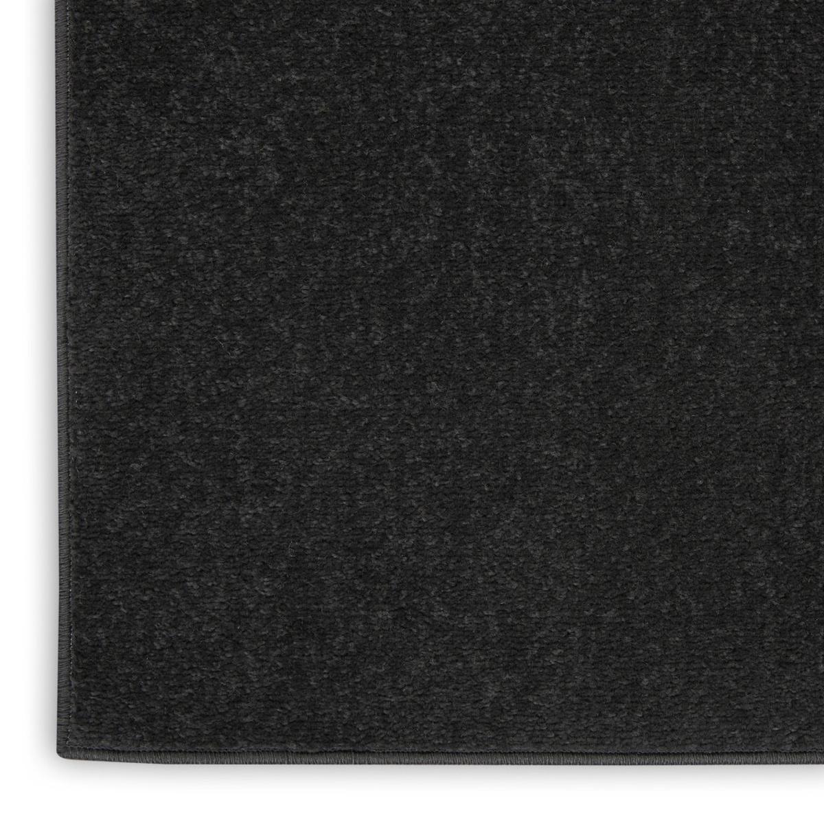 4' X 6' Black Stain Resistant Indoor Outdoor Area Rug