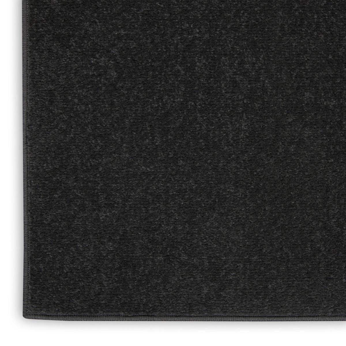 4' X 6' Black Stain Resistant Indoor Outdoor Area Rug