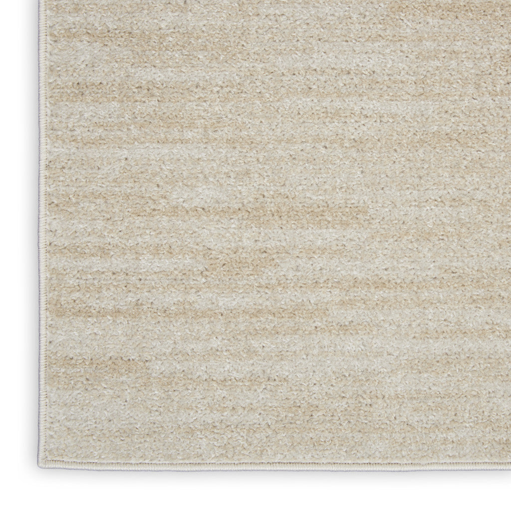4' X 6' Beige And Ivory Indoor Outdoor Area Rug