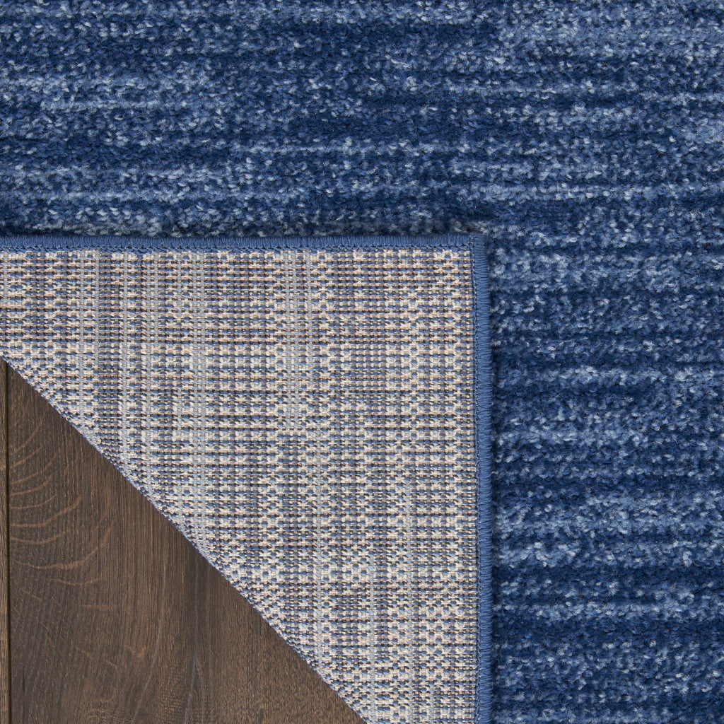 5' X 7' Blue Indoor Outdoor Area Rug