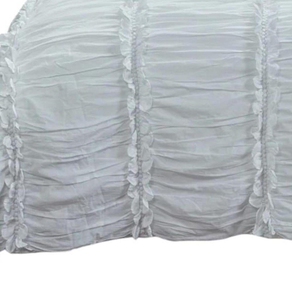 92" X 106" White Cotton Quilt