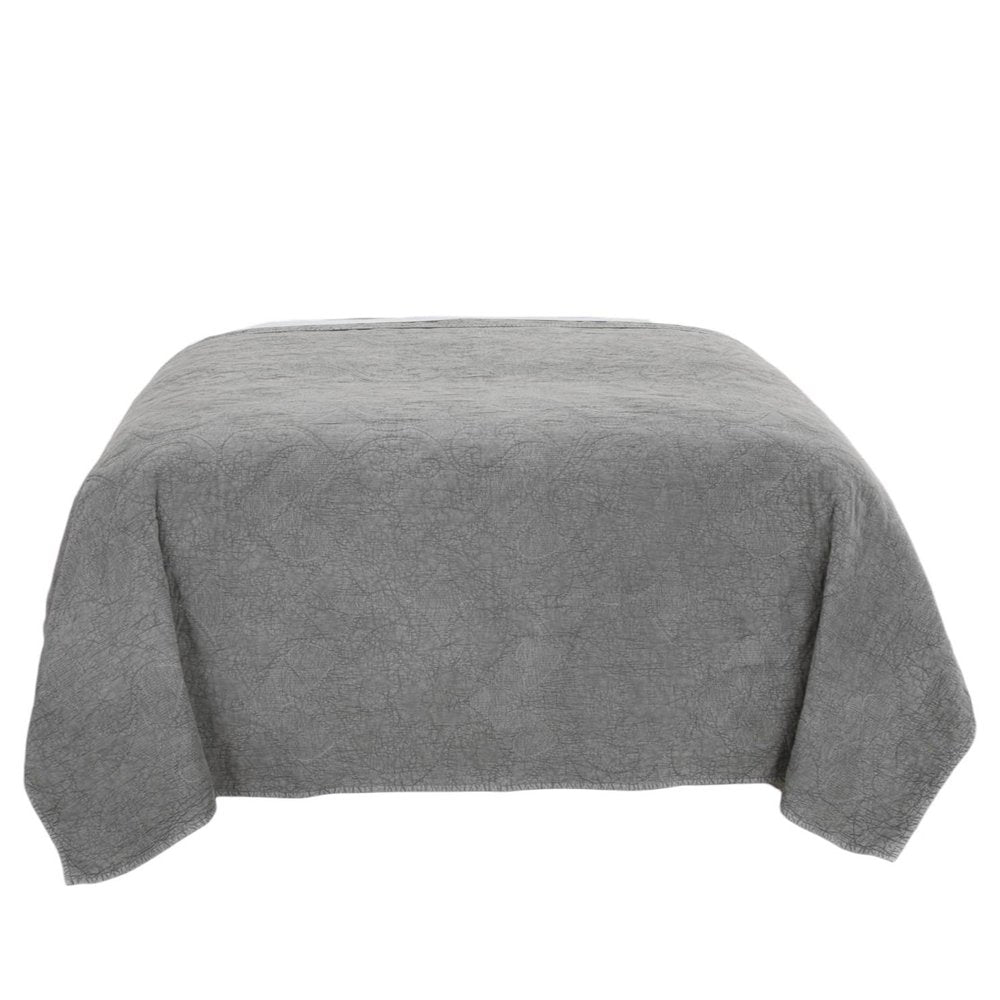 Gray Damask King Quilt