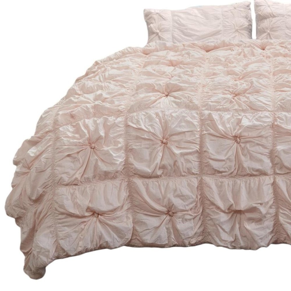 Pink Queen Cotton Blend Washable Polyester Down Alternative Comforter Set