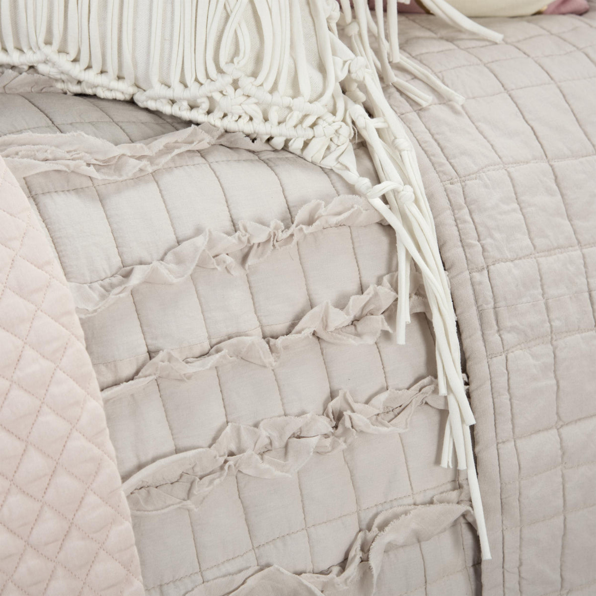 Blush Striped Queen Quilt