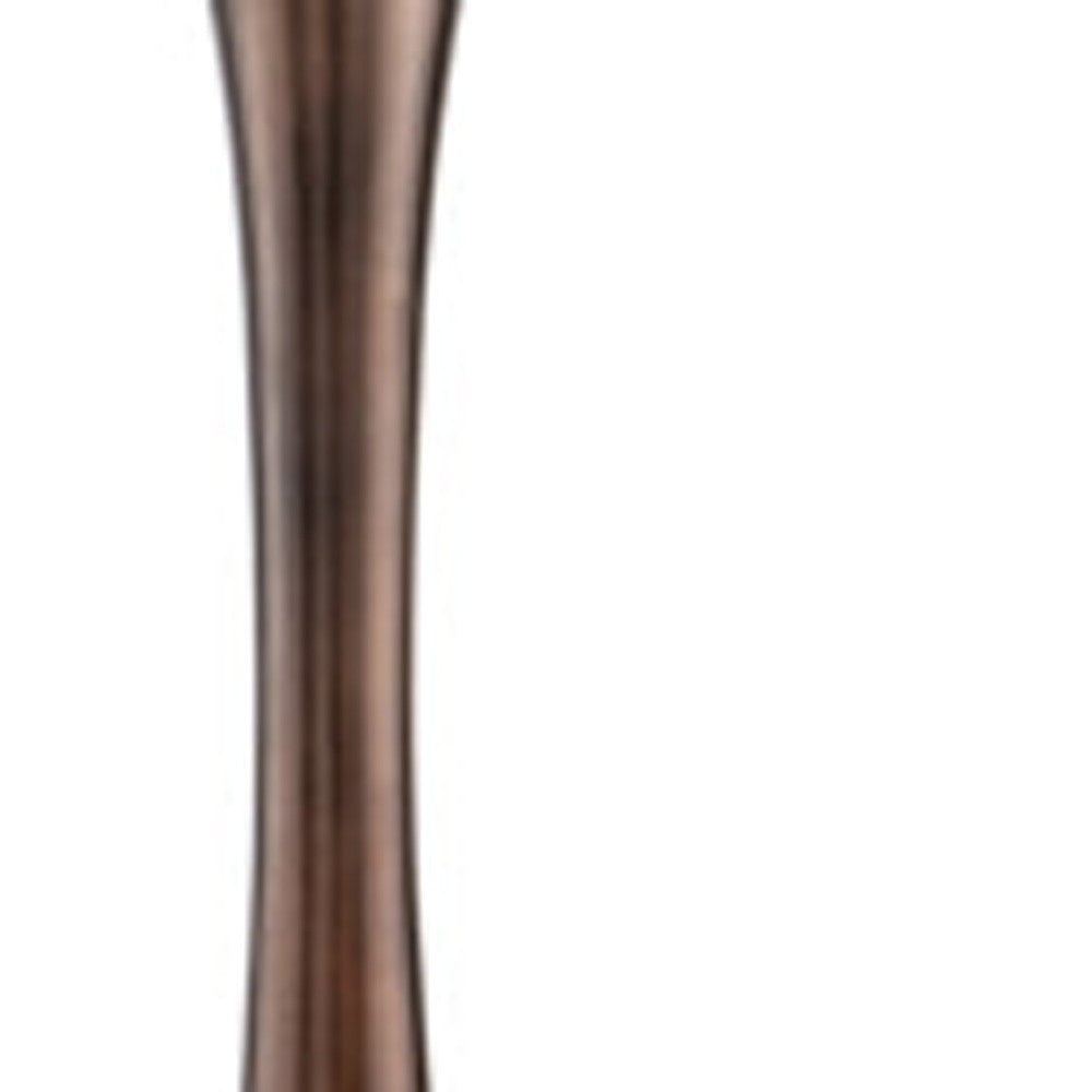 50" Aluminum Antiqued Bronze Trumpet Floor Vase