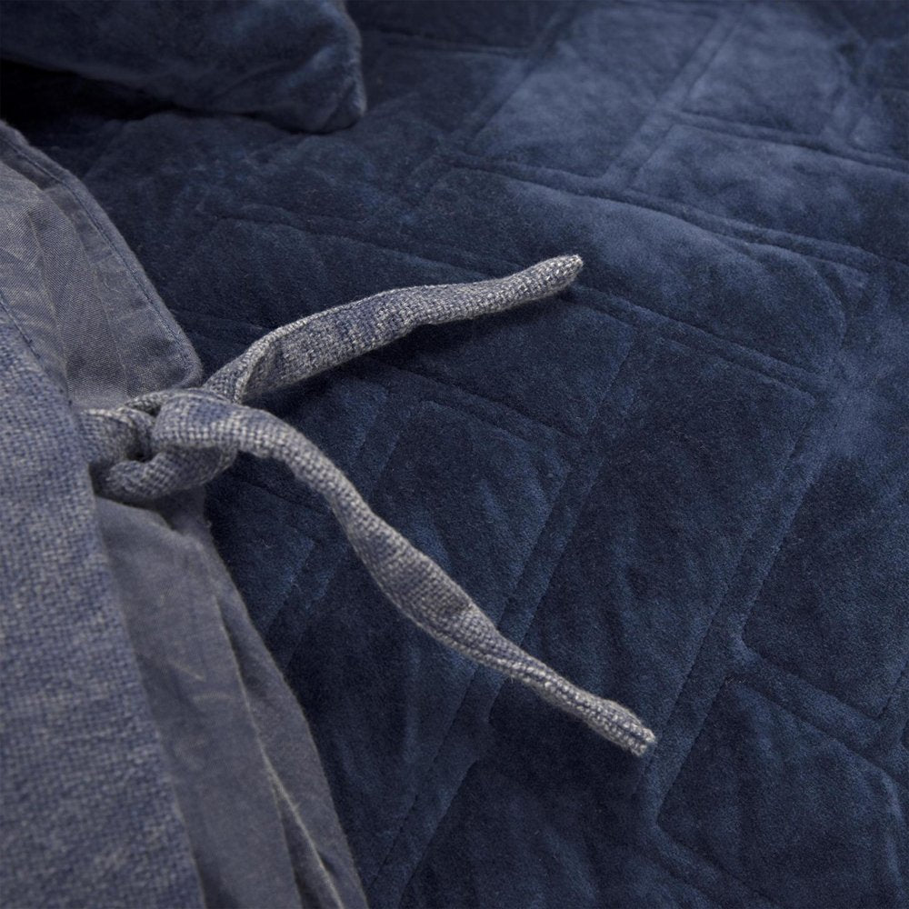 92" X 106" Indigo Cotton Quilt