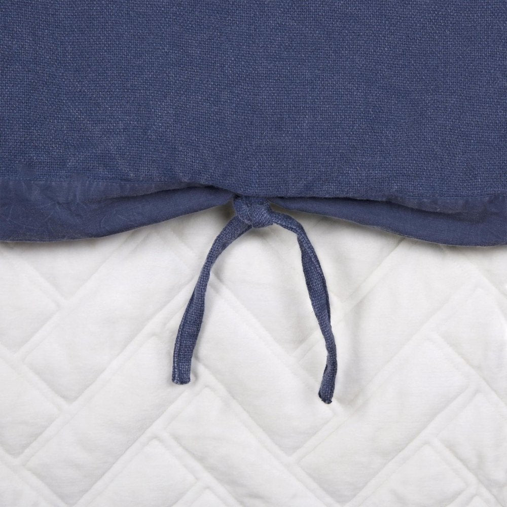Indigo King Cotton Washable Polyester Duvet Cover Set With Two Shams