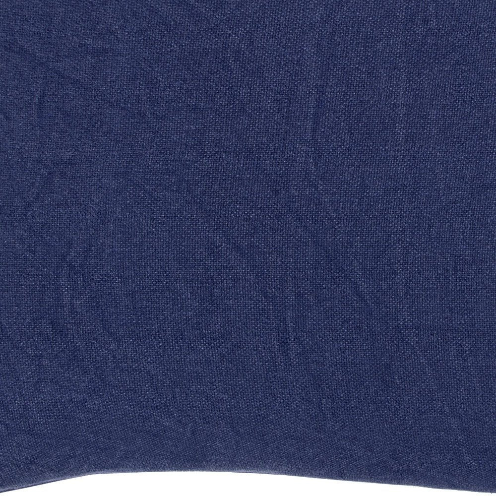 Indigo Queen Cotton Washable Polyester Duvet Cover Set With Two Shams