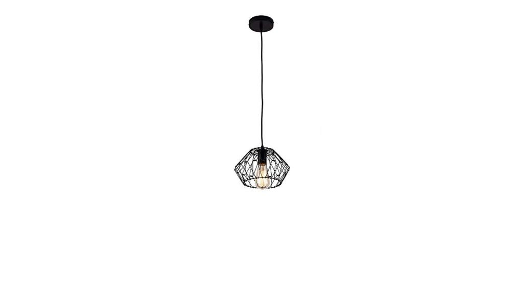 Black Unique Statement Metal Dimmable Chandelier With Black Shades