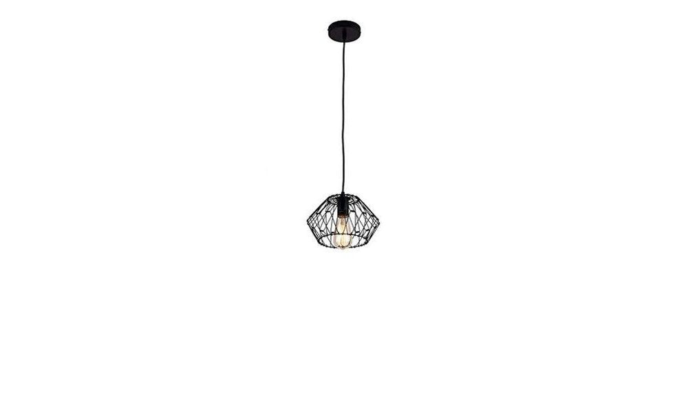 Black Unique Statement Metal Dimmable Chandelier With Black Shades