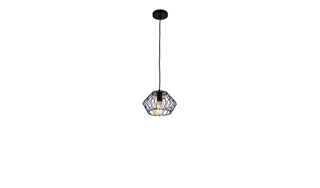 Black Unique Statement Metal Dimmable Chandelier With Black Shades