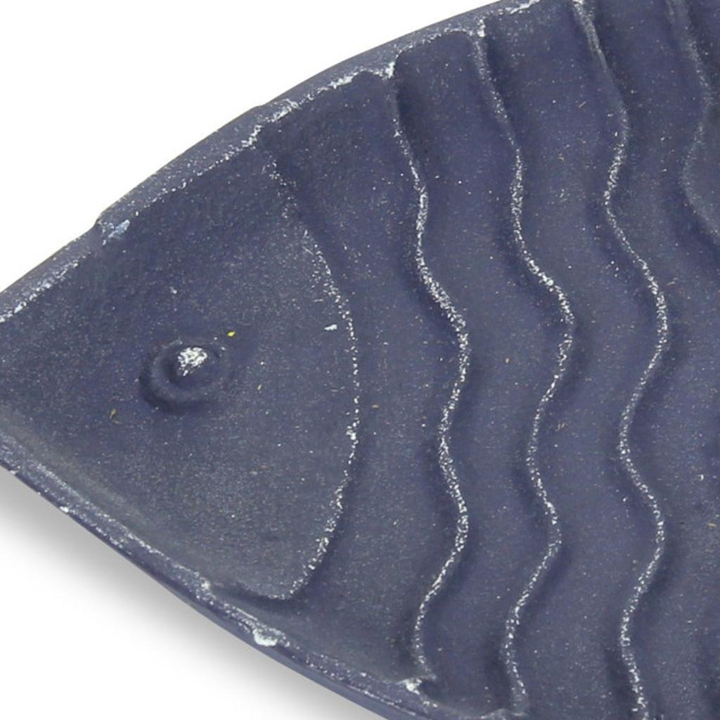 8" Blue Angel Fish Cast Iron Vanity Tray Tray