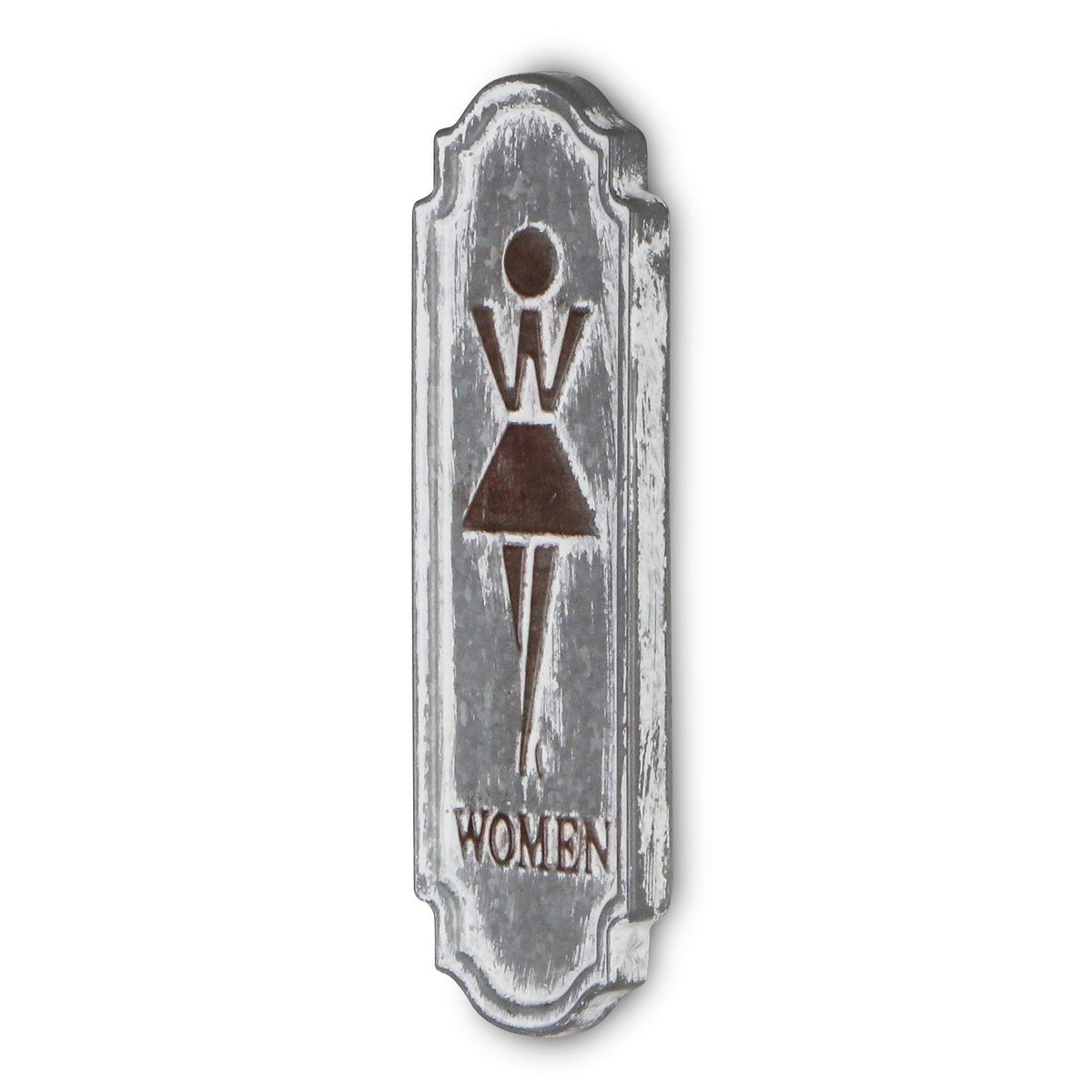 12" X 4" Gray And Brown Metal Wall Decor