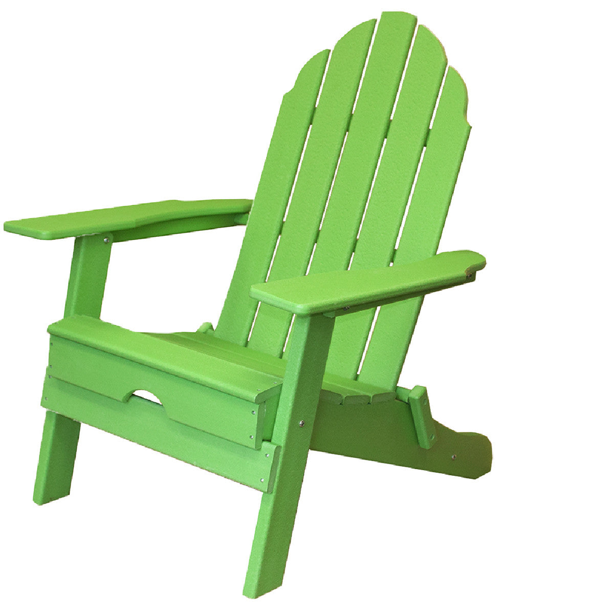30" Green Heavy Duty Plastic Adirondack Chair