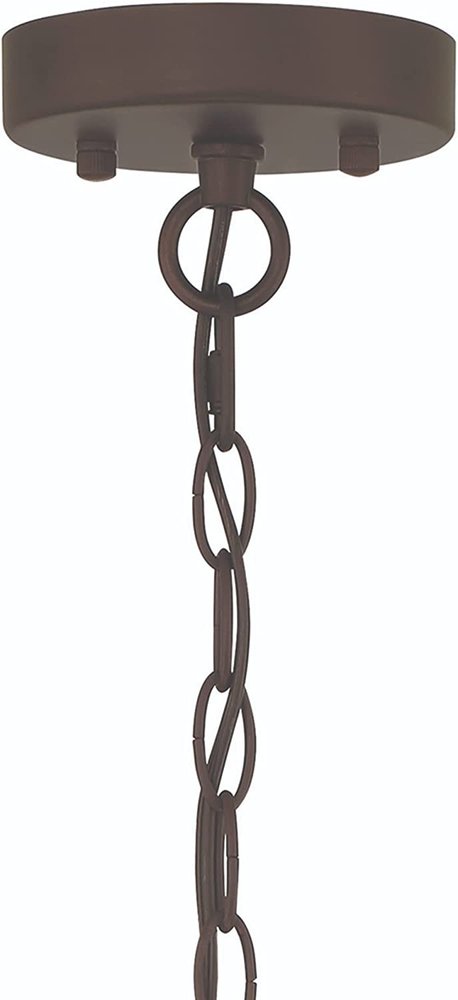 Bronze Candle Style Four Light Metal Dimmable Chandelier