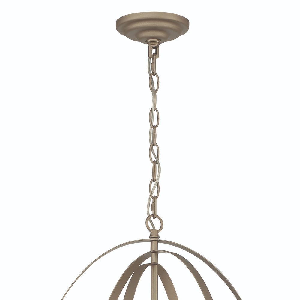 Brass Candle Style Ten Light Metal Dimmable Chandelier