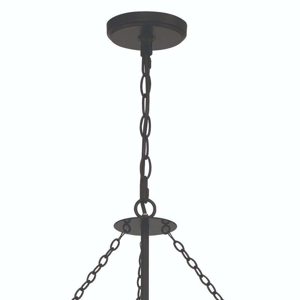Black And Gold Candle Style Ten Light Metal Dimmable Chandelier