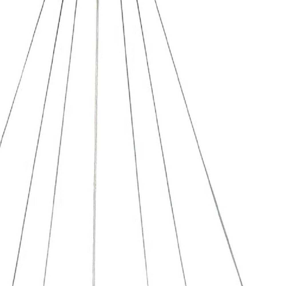 Gold Candle Style Three Light Metal LED Dimmable Chandelier