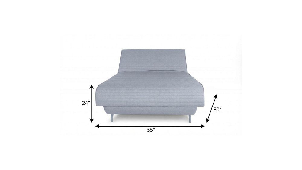 Light Gray Full Adjustable Upholstered Polyester No Bed Frame with Mattress