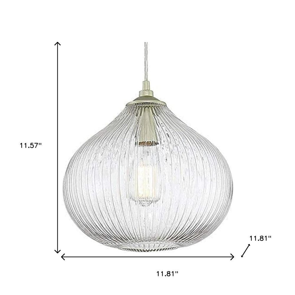 Silver Kitchen Island Metal Dimmable Chandelier With Clear Shades