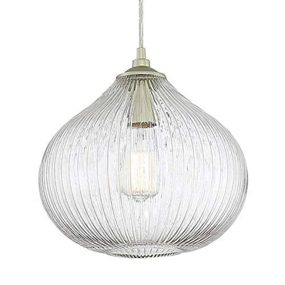 Silver Kitchen Island Metal Dimmable Chandelier With Clear Shades