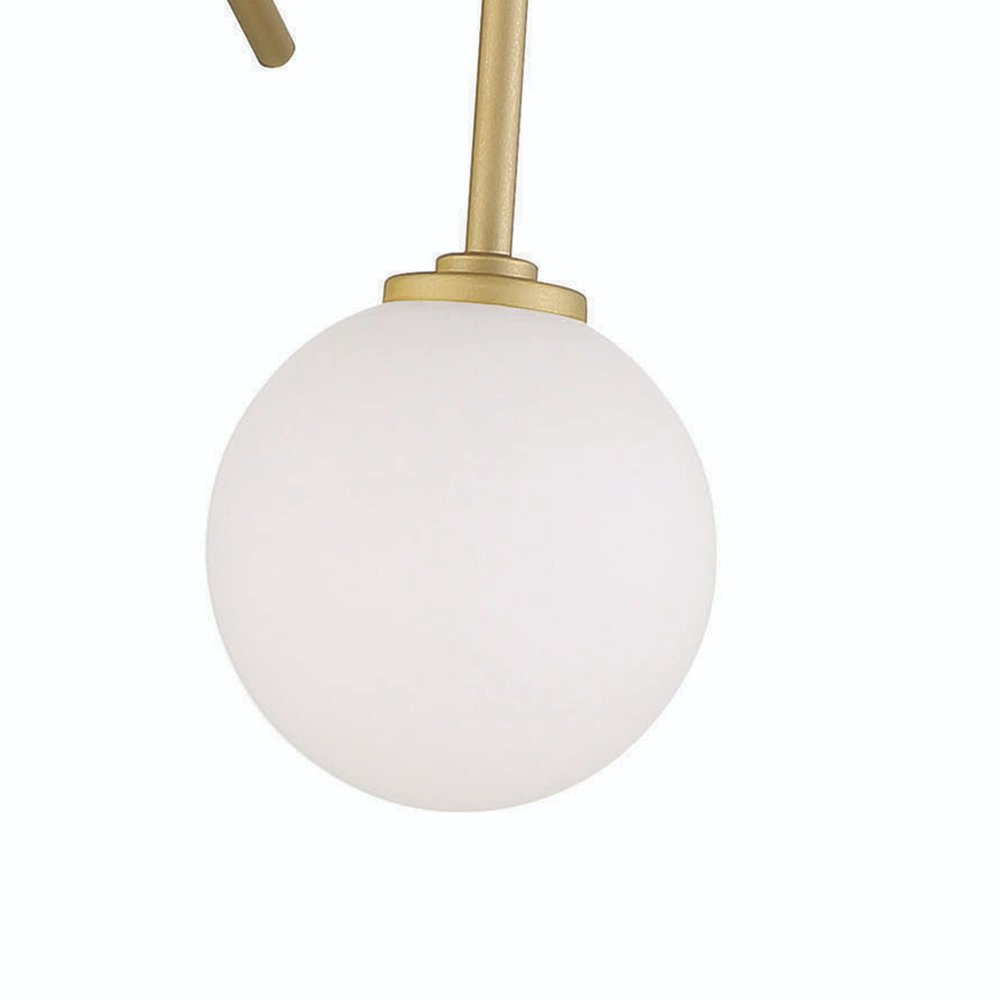 Brass Candle Style Four Light Metal Dimmable Chandelier With White Shades