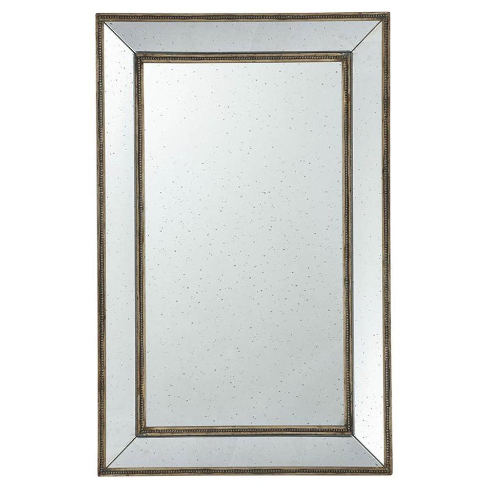 43" Silver Wood Framed Accent Mirror