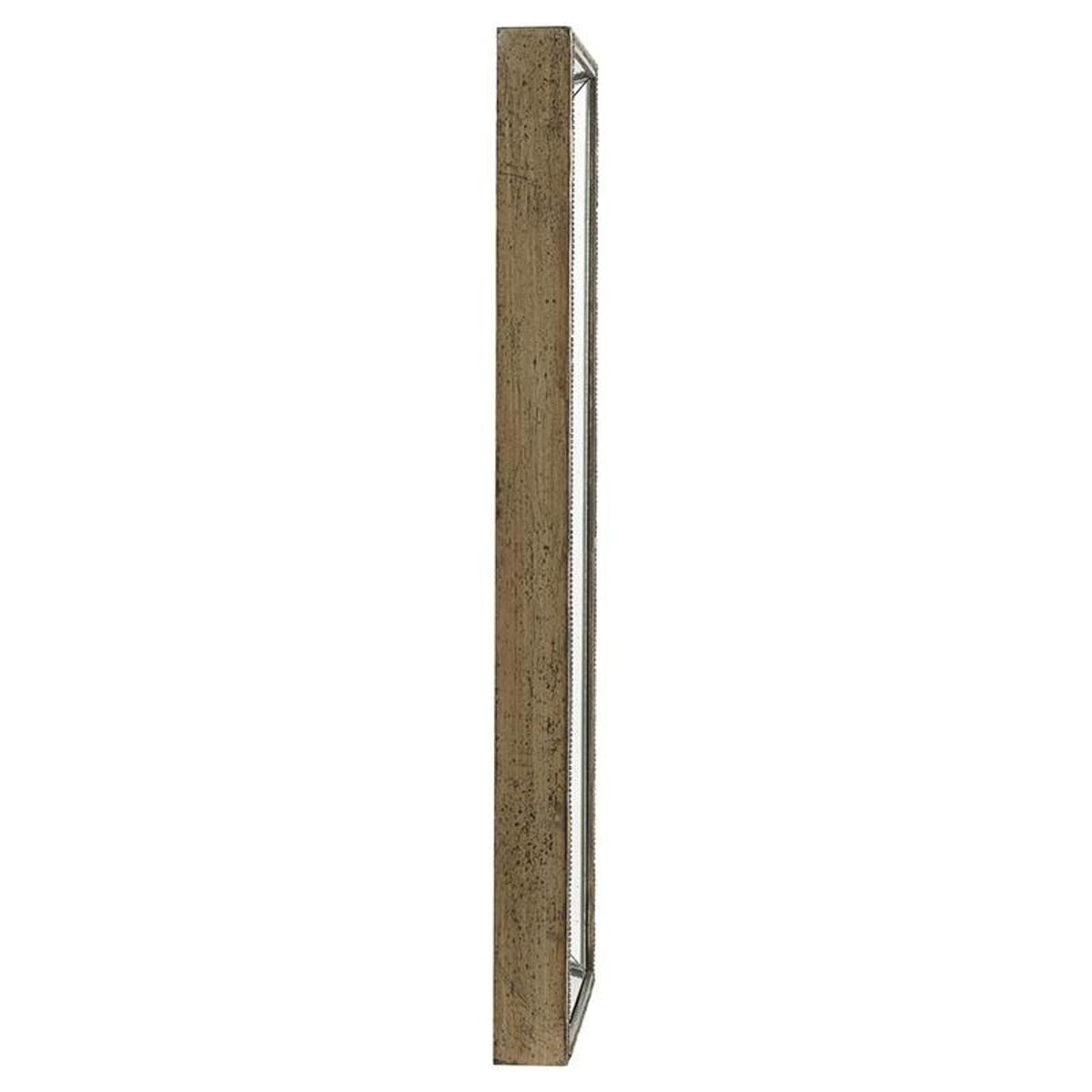 43" Silver Wood Framed Accent Mirror