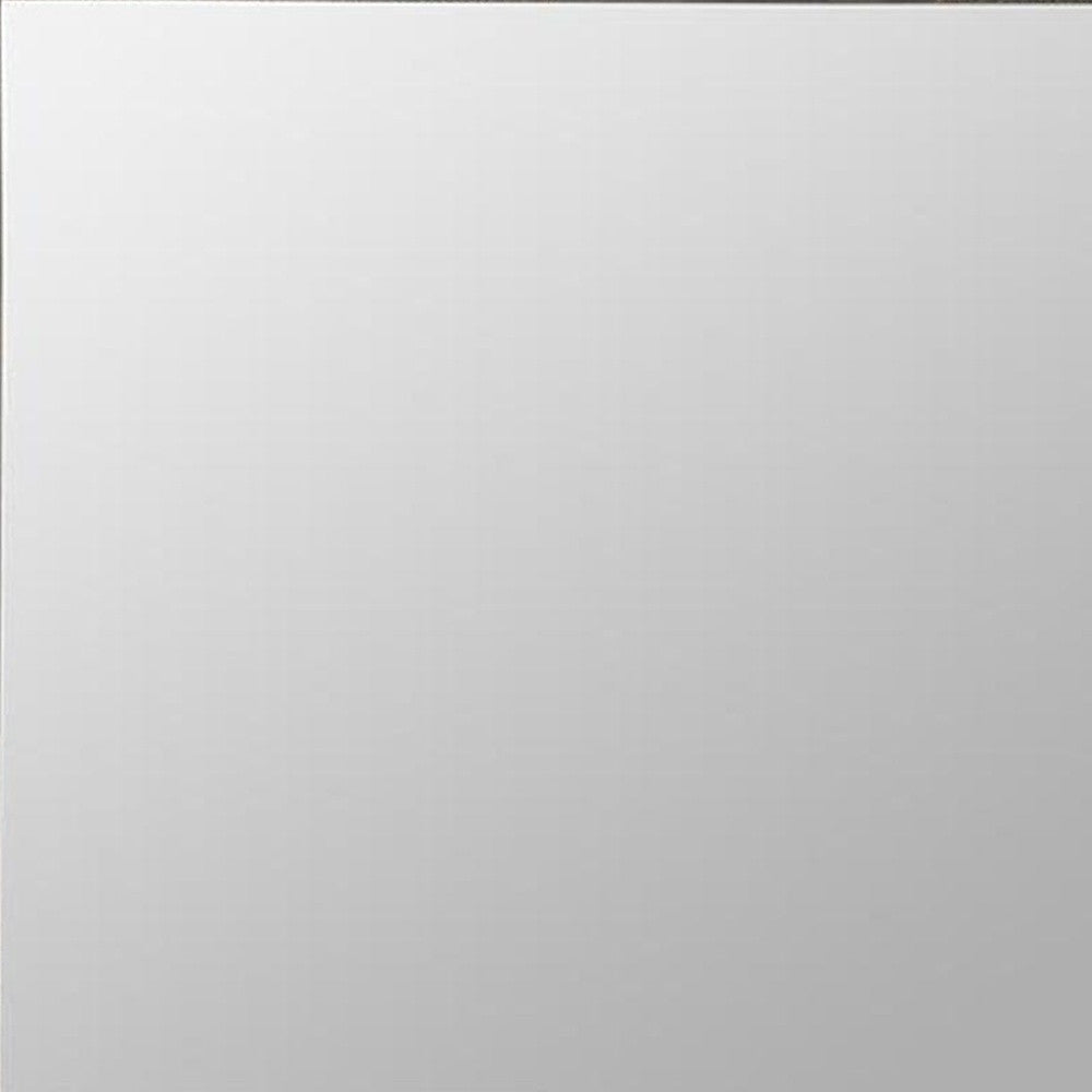28" Gray Framed Accent Mirror