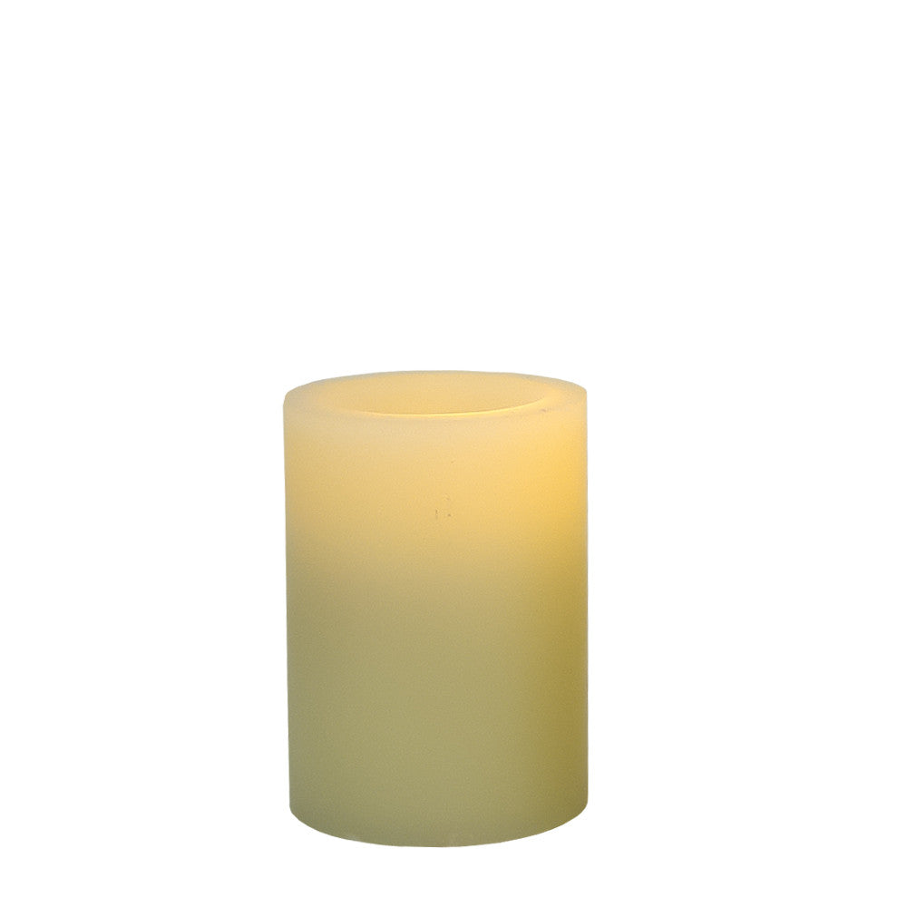 4" Ivory Flameless Pillar Candle