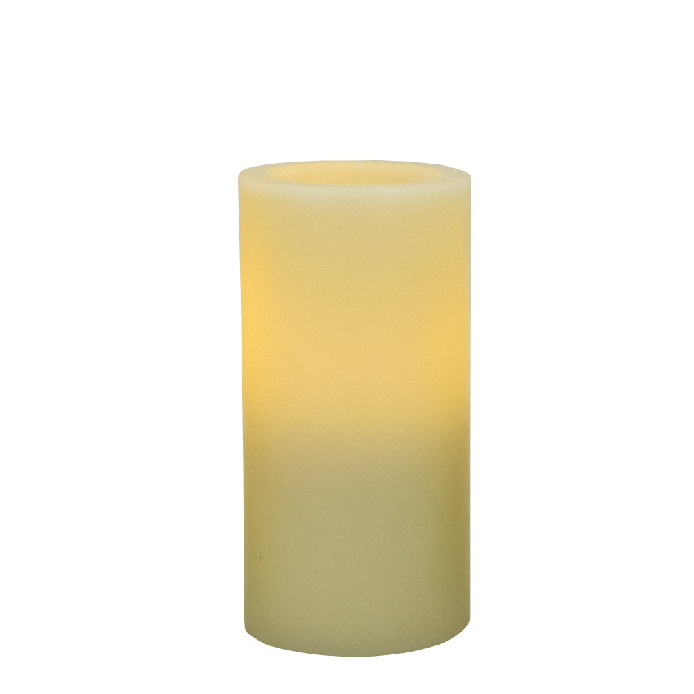 6" Ivory Flameless Pillar Candle