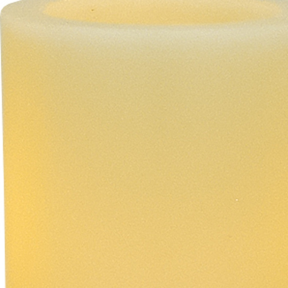 6" Ivory Flameless Pillar Candle