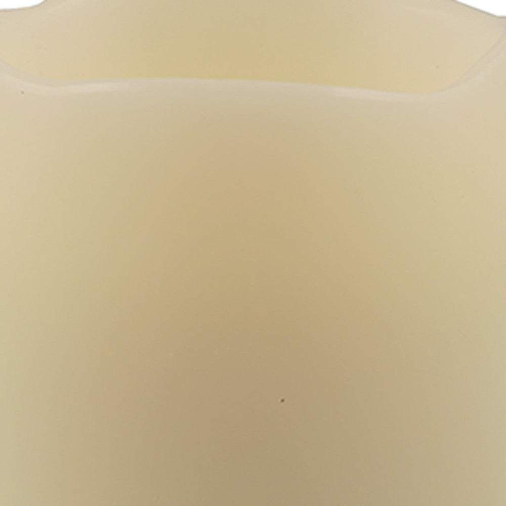 4" Ivory Flameless Pillar Candle