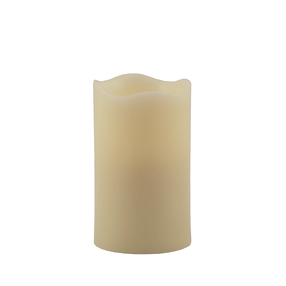 5" Ivory Flameless Pillar Candle