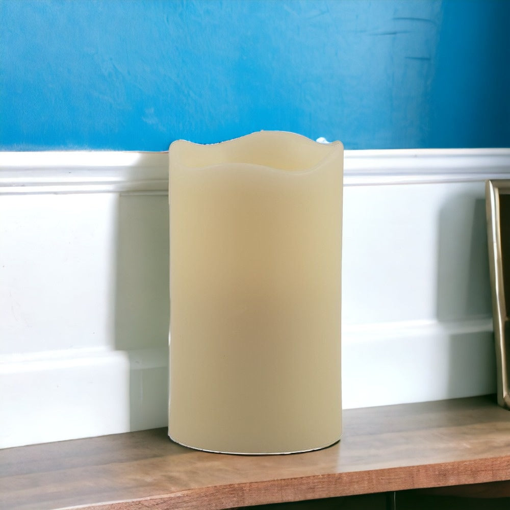 5" Ivory Flameless Pillar Candle