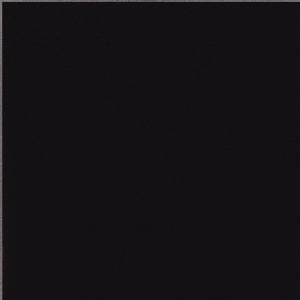 18" Black Square Glass Outdoor Side Table